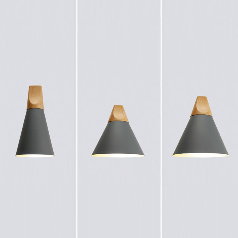 Contemporary Hanging Light Metal Shade Pendent Lighting Fixture for Sitting Room