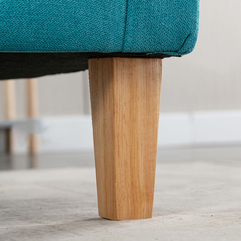 27.55" W Velvet Arm Chair Basic 4 Legs Accent Chair with Tight Back and Square Arms