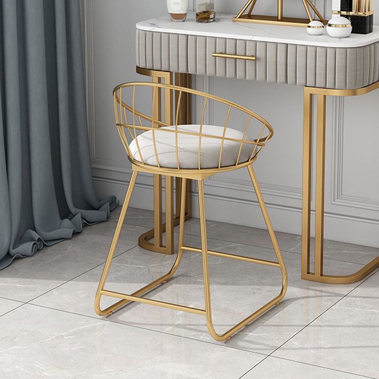 Fabric Dining Chair Scandinavian Open Back Armless Dining Chairs