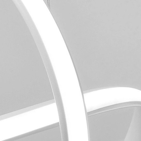 Modern Style Spiral Ceiling Pendant Light 1-Light Aluminum Suspended Lighting Fixture