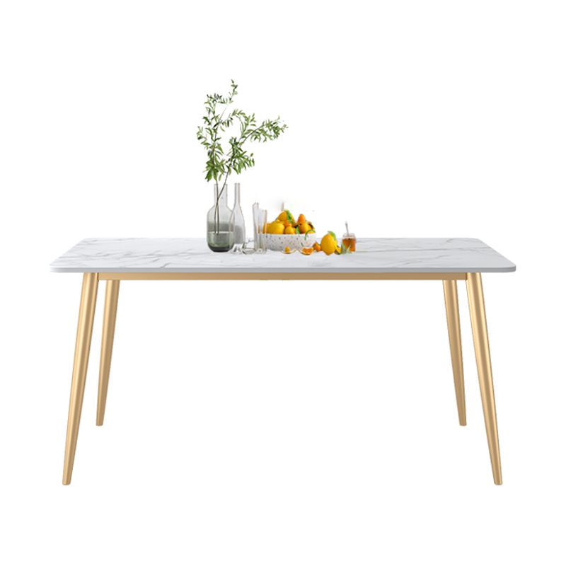 Glam 1/4/5/7 Pieces Dining Set Rectangle Stone Dining Table for Dining Room