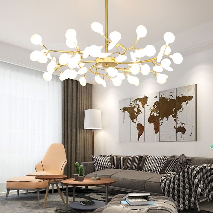 Foglie Lampada lampada lampada da design moderno illuminazione a sospensione acrilica per il ristorante