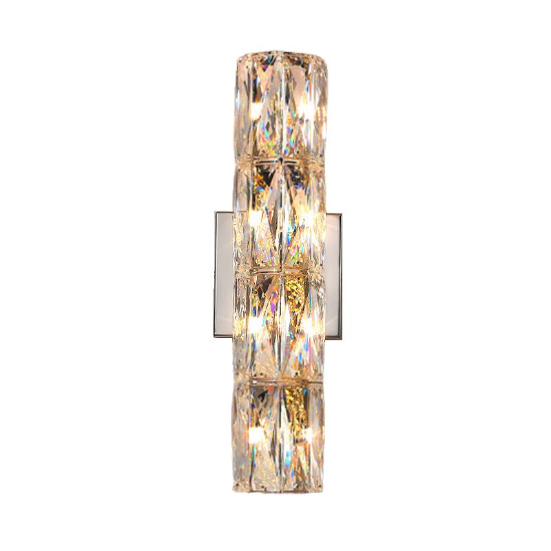 Modern Style Linear Shape Wall Sconce Crystal Sconces for Living Room