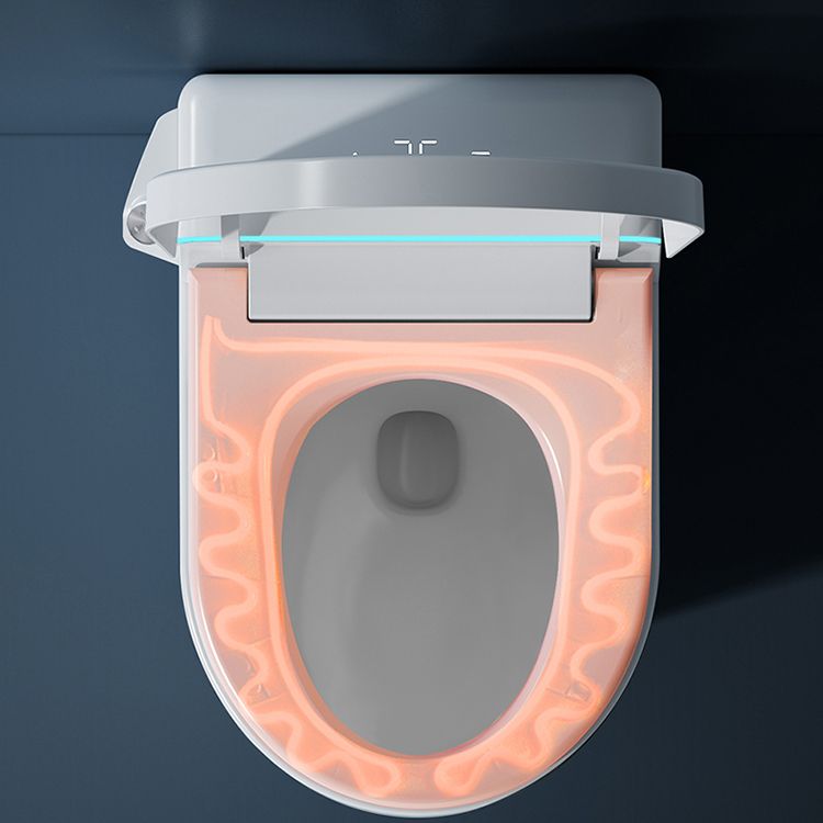 Elongated Wall Hung Toilet Set Temperature Control Wall Mounted Bidet