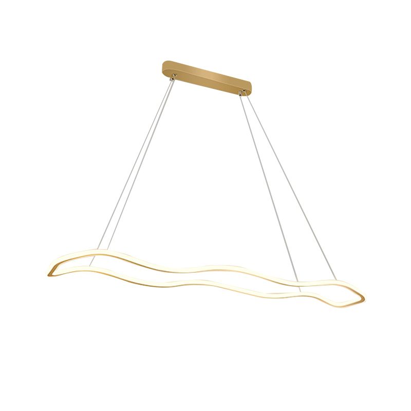 Metal Geometry Shade Island Pendant Modern Style 1 Light Island Lighting for Living Room