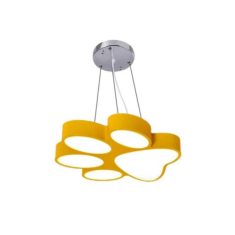 Doggy Paw Bathroom Pender lampe acrylique Cartoon LED Hanging Light