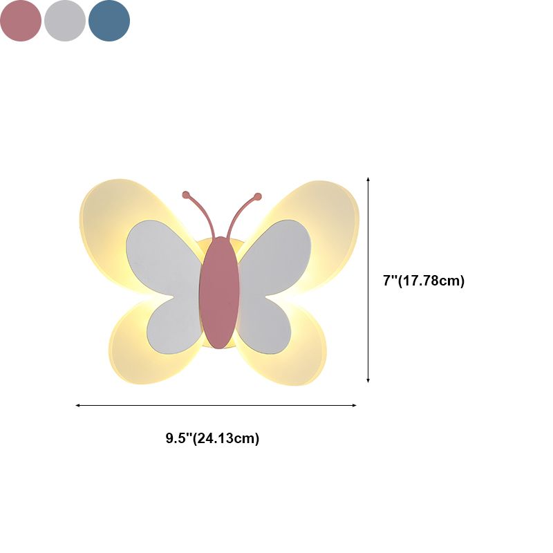 Occompa unica sfumatura in metallo sconce kid in stile 1 luce montata a parete