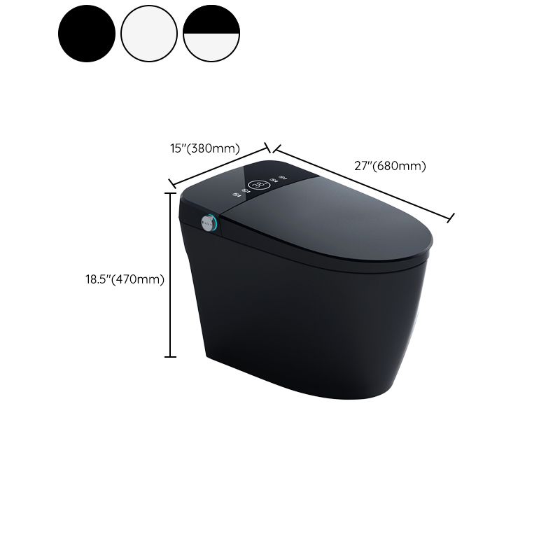 Elongated Smart Toilet Seat Bidet Vitreous China Bidet Seat with Heated Seat