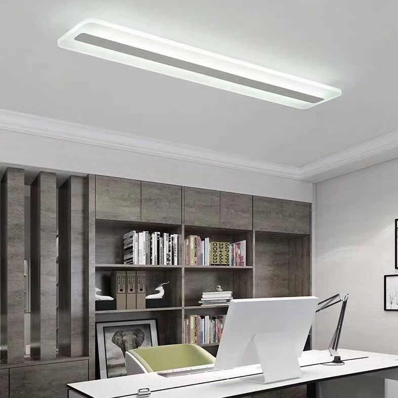 Acryl lineaire inbouw plafondlamp Minimalistisch LED wit plafondgemonteerd licht