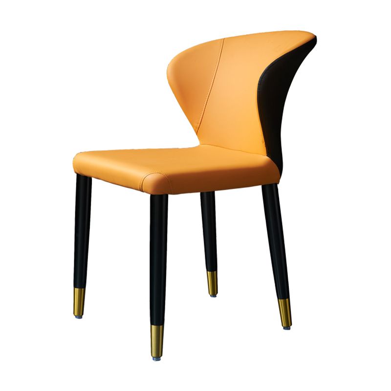 Wingback Side Chair Upholstered Armless Dining Chairs for Dining Room