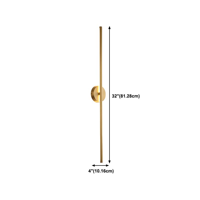 Modern Linear Wall Lighting Fixtures Metal 1-Light Wall Sconce Lighting for Living Room