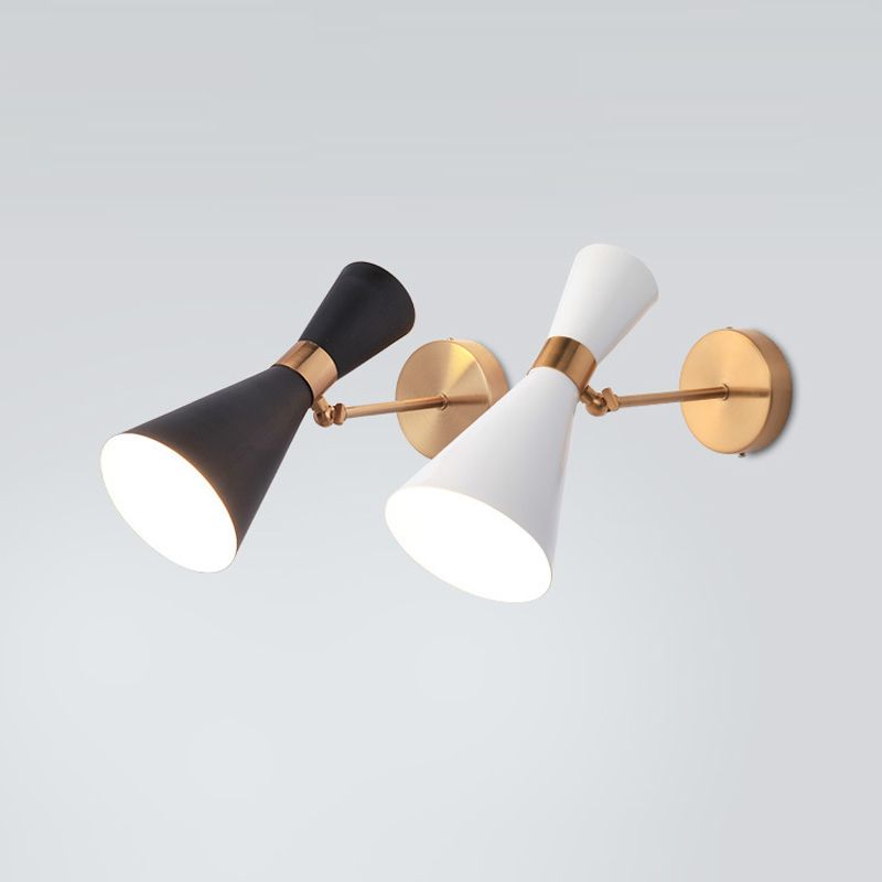 Geometric Shade 2-Lights Metal Reading Wall Lighting Modern Style Wall Mounted Lighting