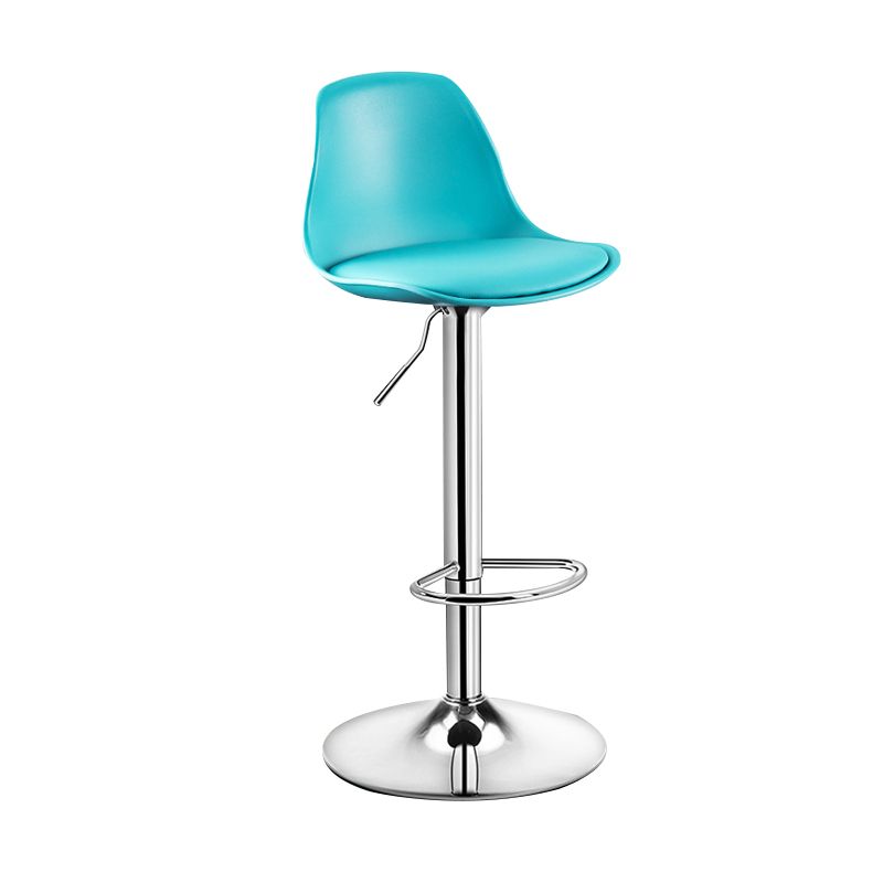 Modern Home Adjustable Height Stool Matte Finish Upholstered Barstools