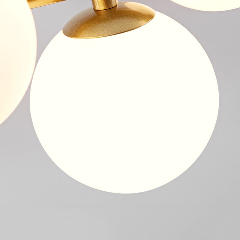 Spherical Glass Island Chandelier Light Nordic Style Chandelier Lighting Fixture