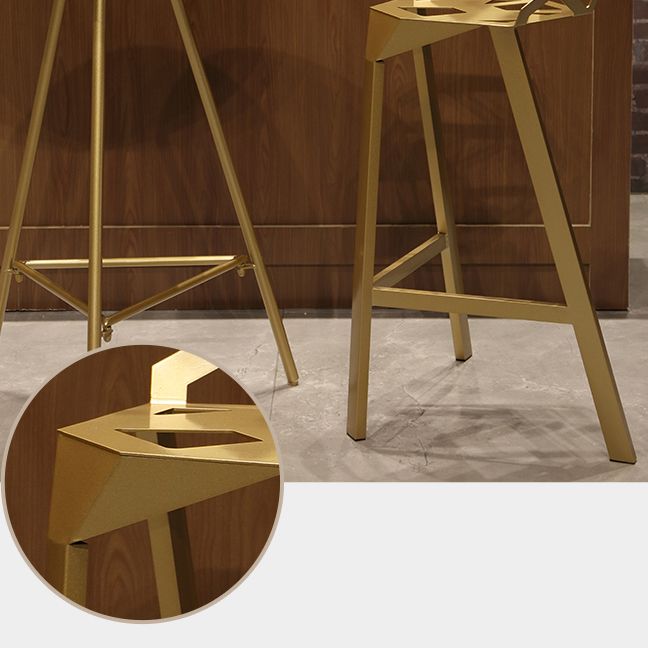 1/3 Pieces Glam Iron Bar Table Set Round Bistro Set with White Faux Marble Top