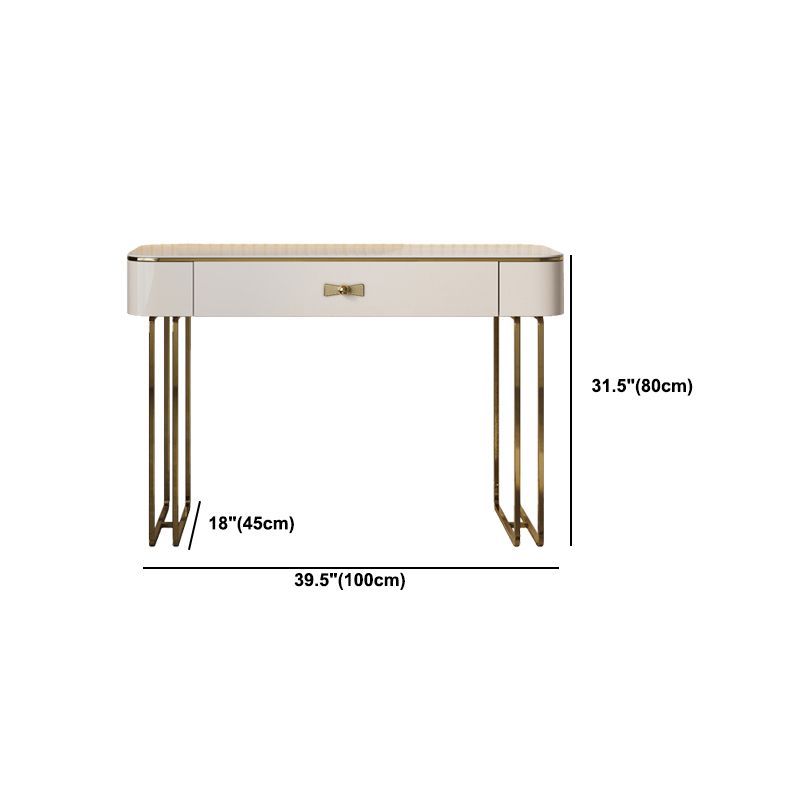 Beige Luxurious Vanity Set with Stool 2/4 Storage Drawers Dressing Table