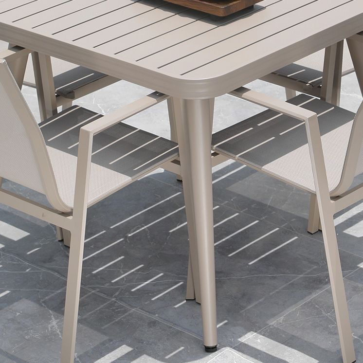 Modern Dining Armchair Set of 2/4/6/8 Metal Patio Dining Chair