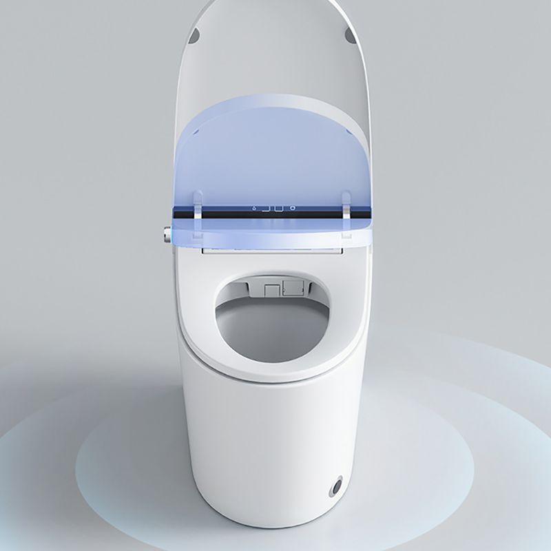 Elongated ABS Siphon Jet Toilet Bowl White One Piece Toilet with Heated Seat