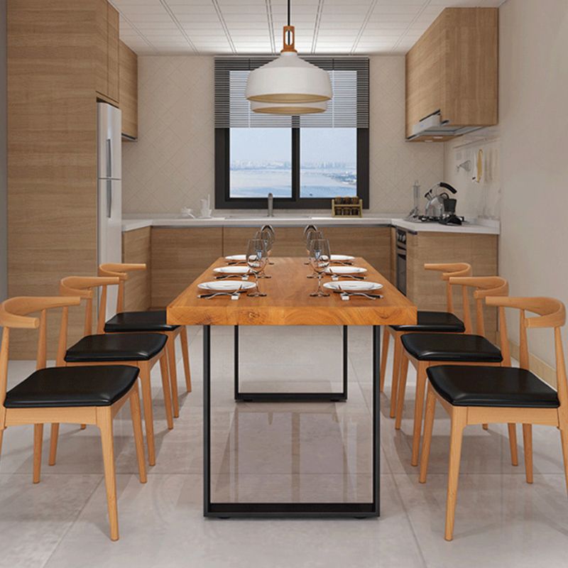 Industrial 1/2/7 Pieces Dining Set Rectangle Wood Dining Table for Dining Room