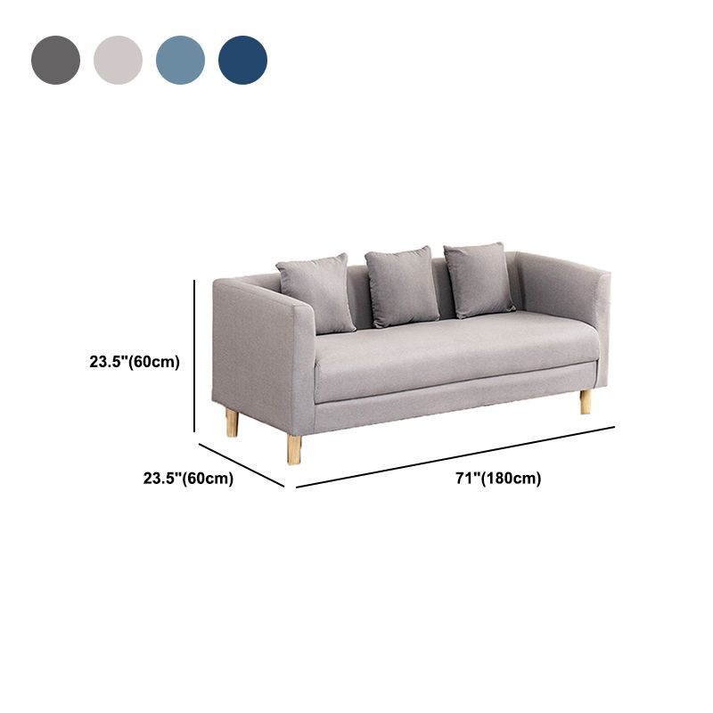 Faux Leather 3-seater Sofa Tuxedo Arm Stain Resistant 23.62" Wide