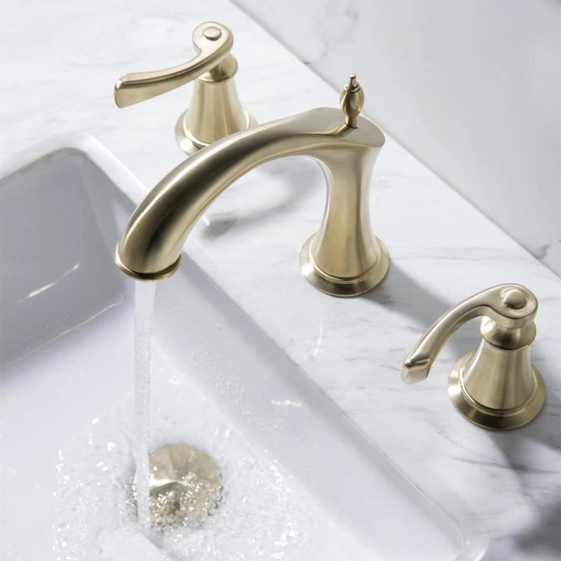 Deck Mounted Bathroom Faucet Modern Low Arc Roman Tub Faucet Trim