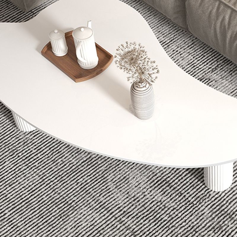 Stone Geometric Contemporary Coffee Table 3 Legs Coffee Table