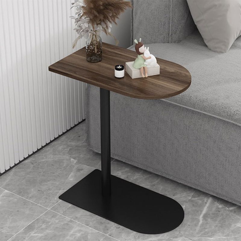 Modern Pedestal End Side Table Mental Sofa Side End Table for Living Room