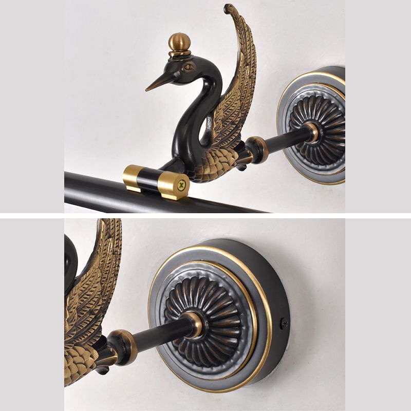 Mitte des Jahrhunderts Luxusstil Zylindrische Wandmontage Waschtischlichter Kupfer 1 Leichte Eitelkeitsbeleuchtung für Badezimmer