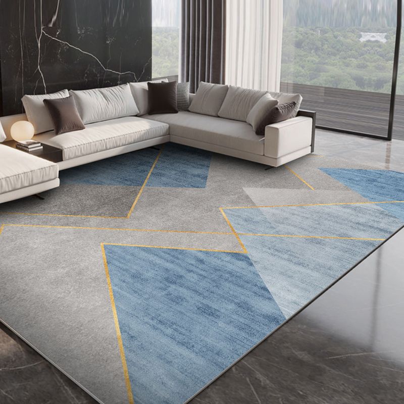 Olden Area Carpet Rectangle Polyster Ombre Pattern Area Rug Bedroom Stain Resistant Carpet