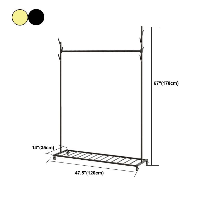 Glam Coat Hanger Metal No Distressed Entryway Kit With Storage Shelving