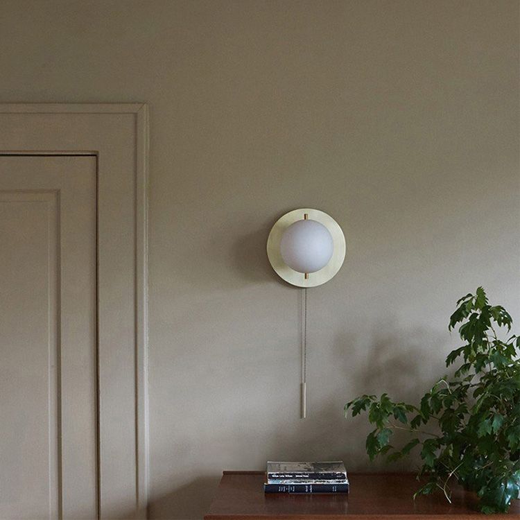 Metall runde Wandlampen moderner Stil 1 leichte Leuchtenleuchten