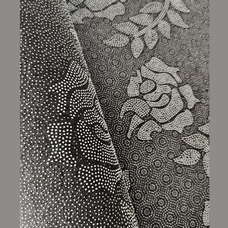 Gray Fish Print Indoor Rug Polyester Casual Rug Washable Area Rug for Indoor Room