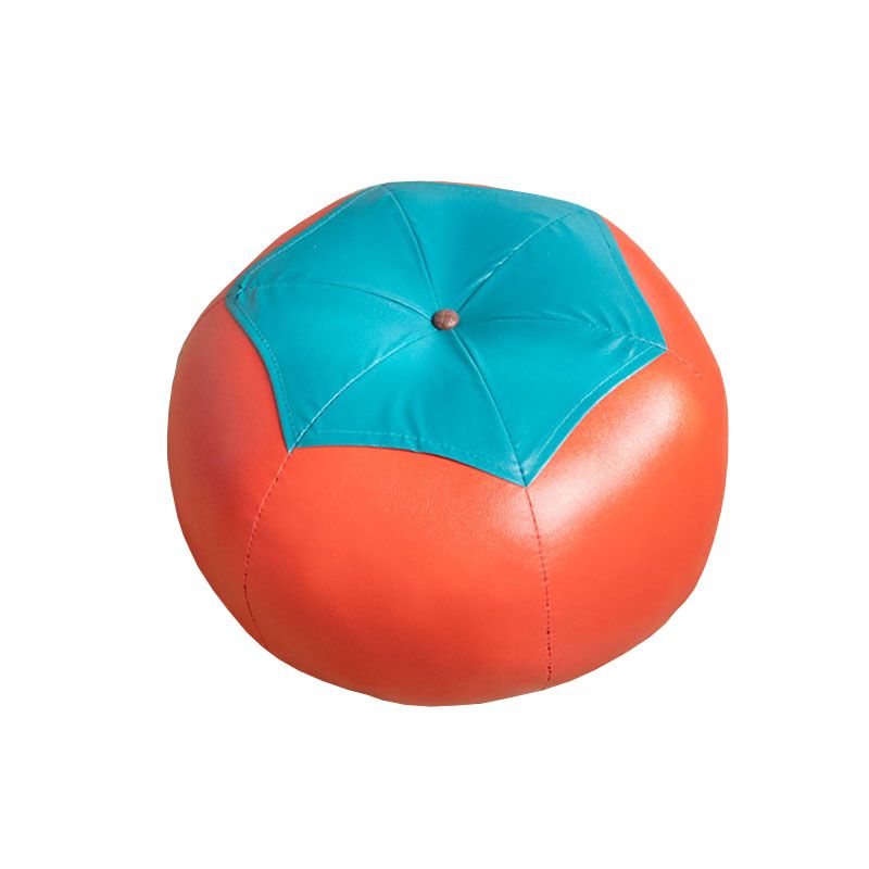 Leather Standard Stool Modern Style Simple Unique Shape Footstool