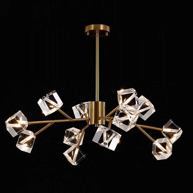 Modern Chandelier Light Metal Artistic Ceiling Pendant for Dining Room Living Room