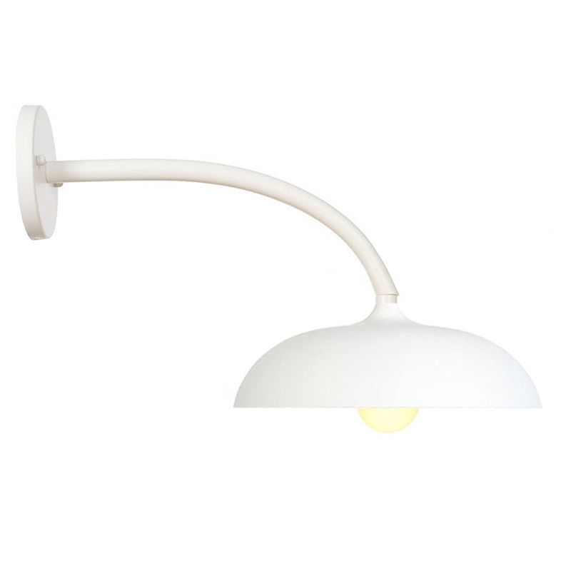 Nordic Simplicity Style Macaroon Wall Lamp 1-Light Metal Sconce Light for Bedroom Living Room