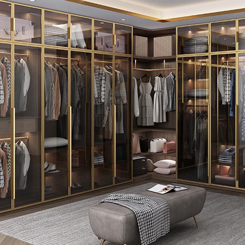 White Colour Wardrobe Armoire Contemporary Style Wooden Wardrobe Closet for Bedroom