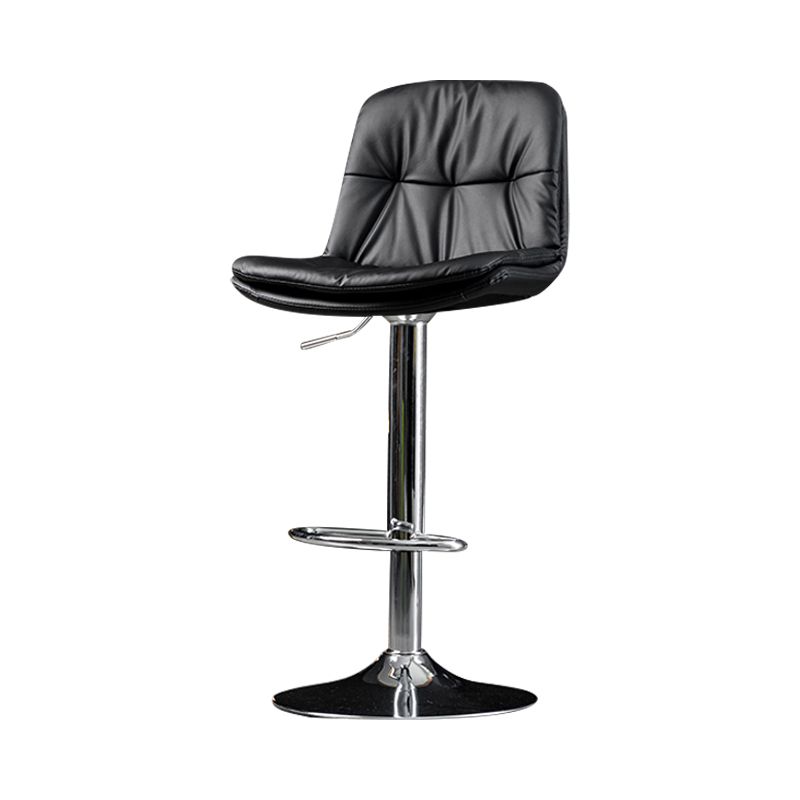 Taburete de Bar giratorio ajustable para interiores, taburete con respaldo y reposapiés, taburete para mostrador