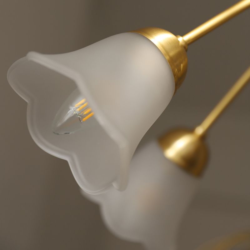 Modern Style Flower Shaped Wall Light Sconces Metal 1 Light Wall Lighting