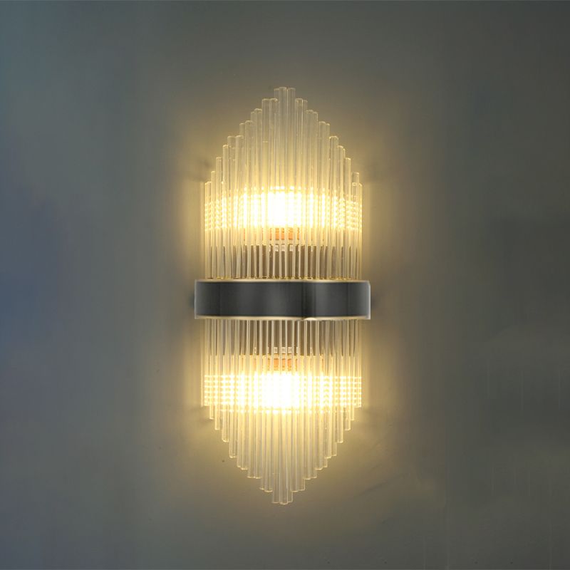 2 LA LA LA LUCCHI Crystal Fullo Scontro Scontro MOTORE UNICO MODERNO MOLTIRE LUME DELLA parete trasparente