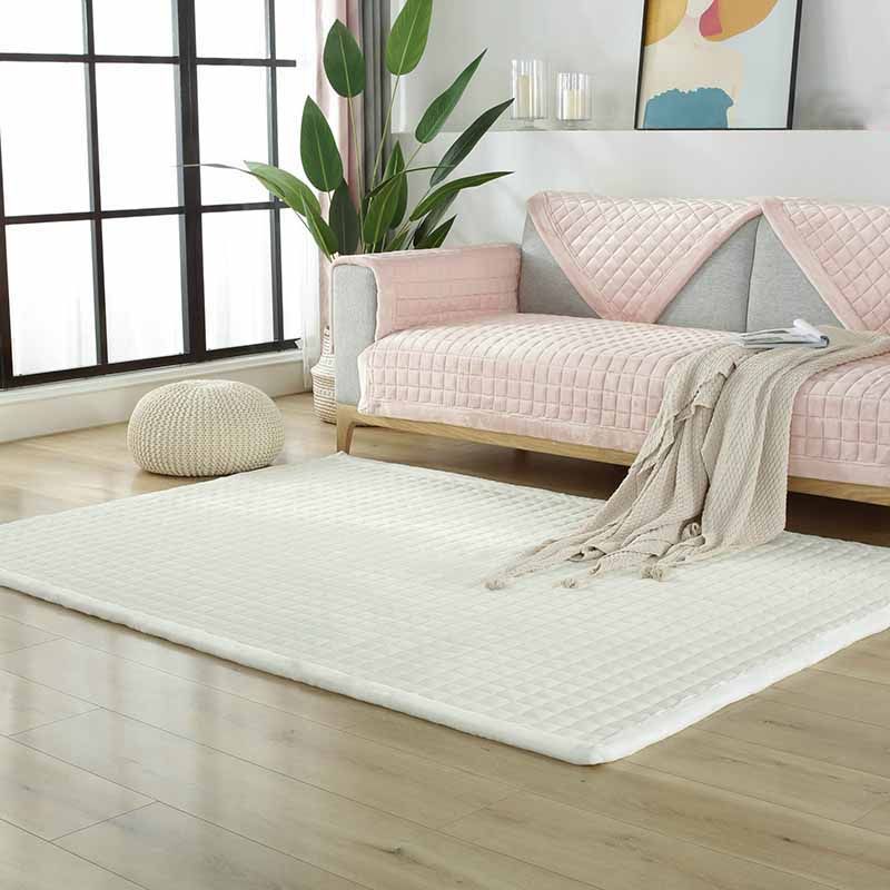 Tapis de chambre à coucher rose Couleur de couleur Polyester Rapier
