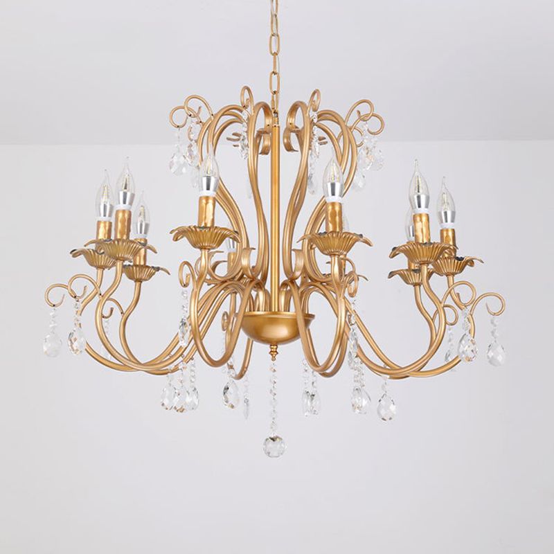 Wrought Iron Pendant Light Sputnik Contemporary Pendant Light for Living Room