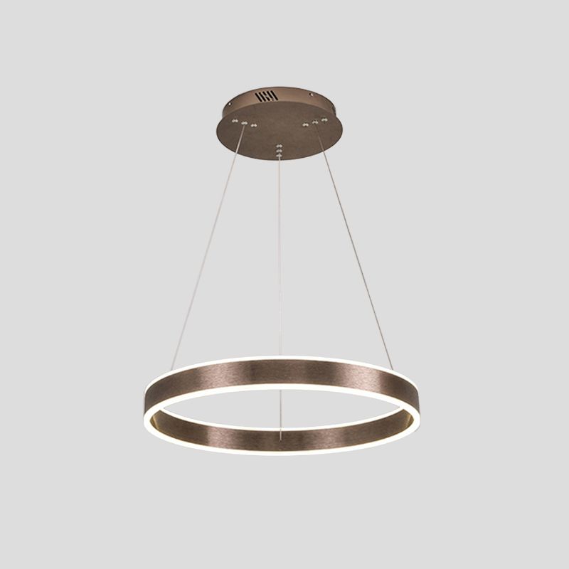Moderno elegante lampadario a LED di caffè acrilico caffè 1/2/2/3/3 livelli illuminazione a sospensione con altezza design regolabile, luce calda/bianca