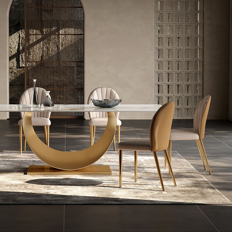 Glam 1/3/4/5/7 Pieces Dining Set Sintered Stone Dining Table Set