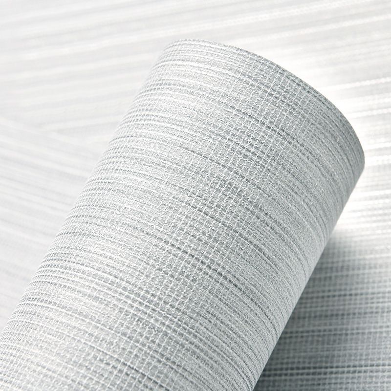 Grass Cloth Pastel Wallpaper Contemporary Solid Color Wall Covering, 31' x 20.5"