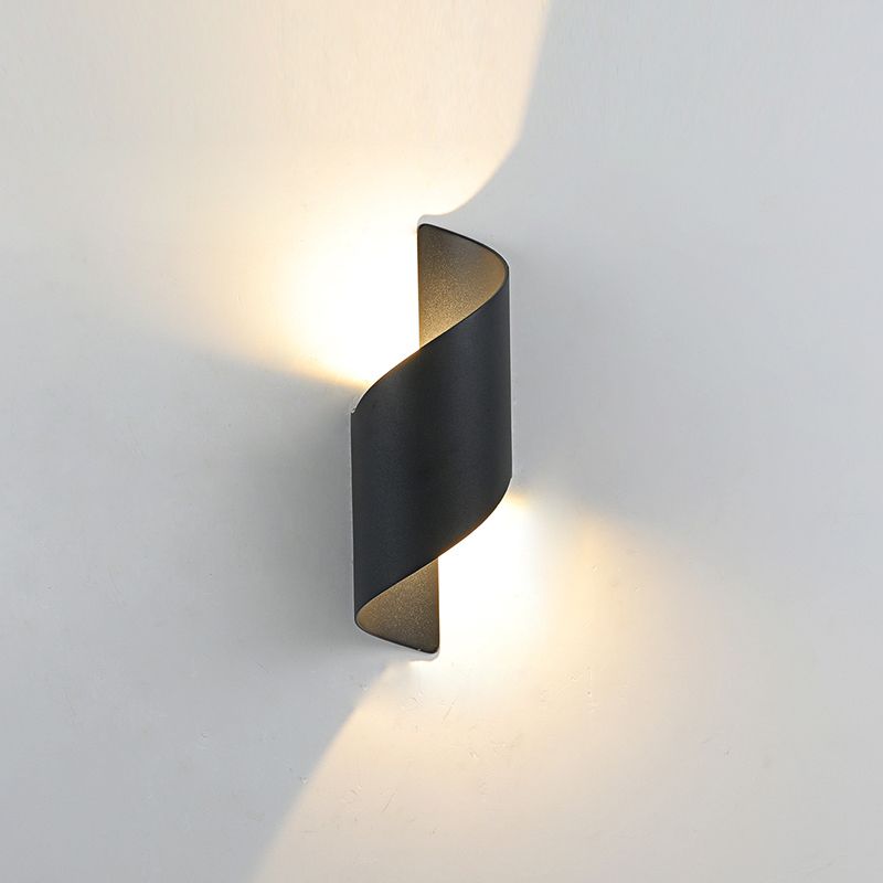 2 Lights Curved Wall Washer Sconce Modern Style Metal Wall Lighting Ideas
