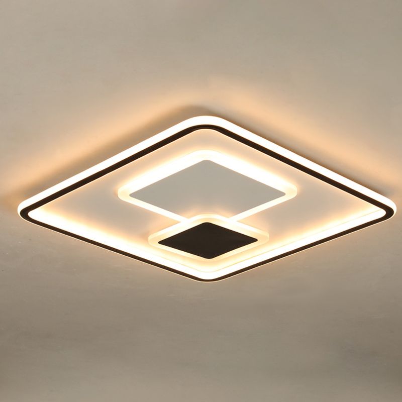 1-Light Metal Led Bündig Mount Deckenbefestigung Modern Style Geometrische Flush Mount Lights