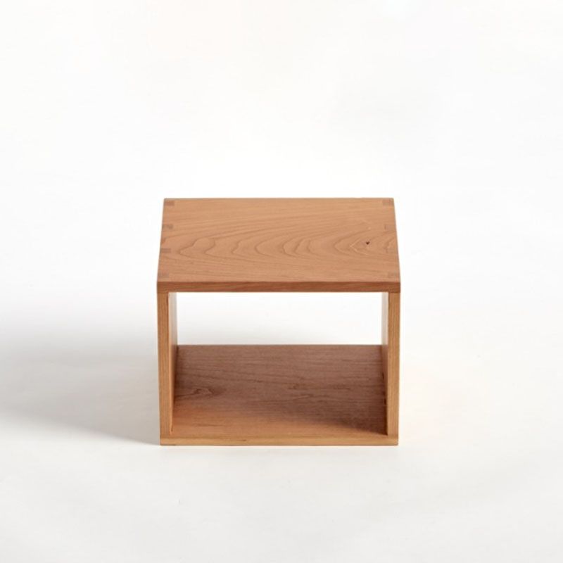 Open Back Bookshelf Modern Style Solid Wood Bookcase for Office