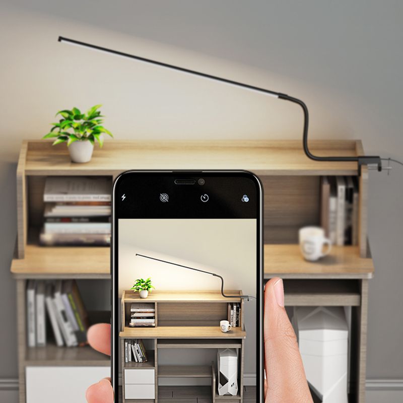1 Leichte lineare Tischbeleuchtung moderner Metalltischlicht für Schlafzimmer