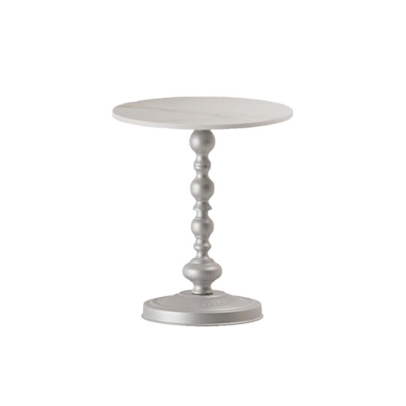 Modern Round Side End Table Pedestal Corner Table for Living Room