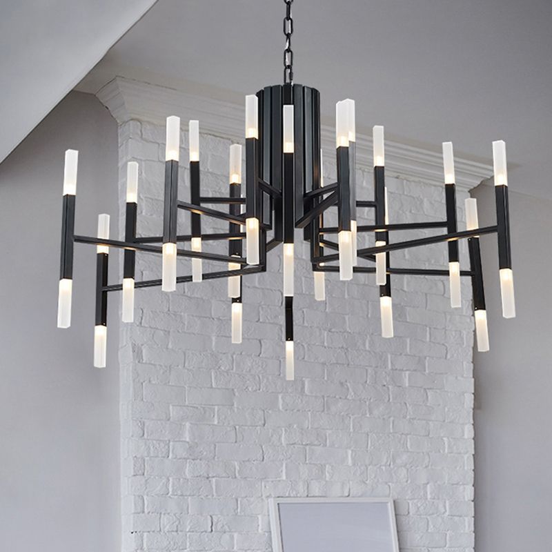 Modern Sputnik Chandelier Light Fixtures Metal LED Hanging Lamp for Living Room